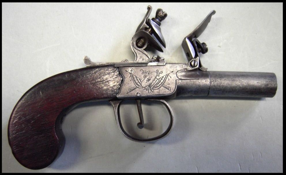 England/Schottland, Boxlock-Taschenpistole gefertigt von PLAYFAIR in Aberdeen