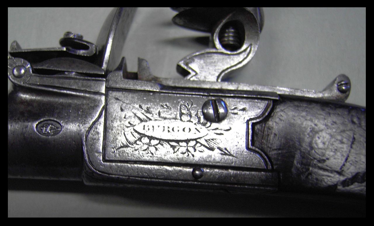 England, Boxlock-Taschenpistole von John BURGON in London, um 1800