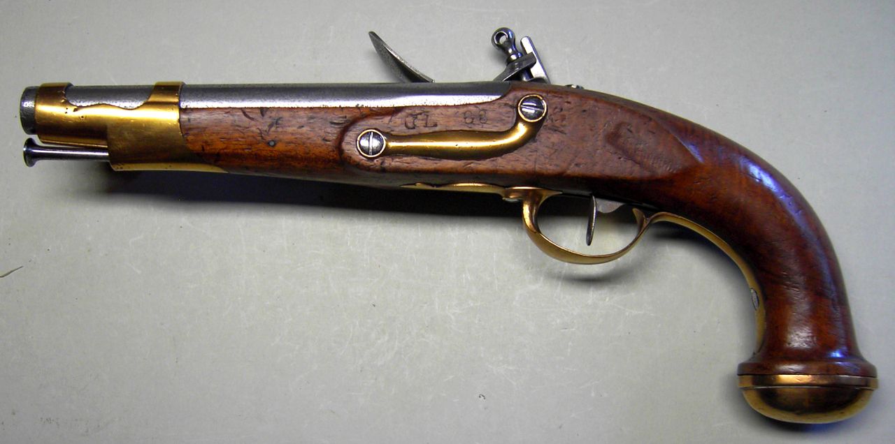 Frankreich, Pistole der Gardes du Corps, 2. Modell für die Offiziere der Garde ab 1816
